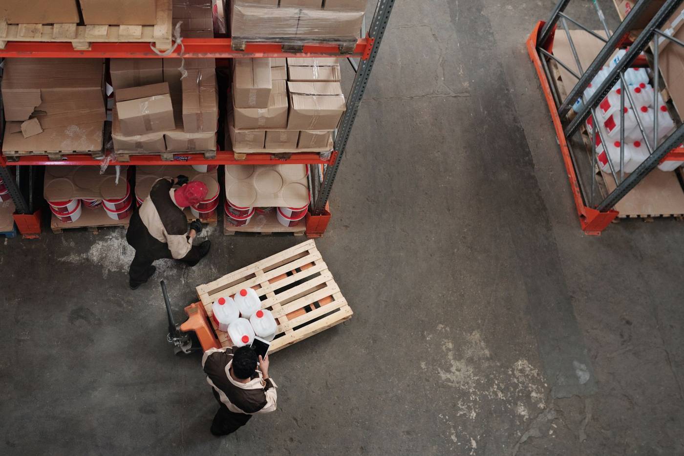 Amazon warehouse workers packing orders